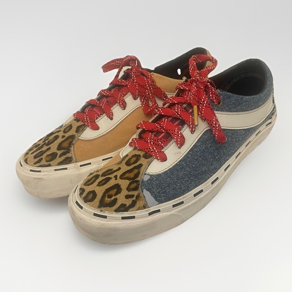 Vans Other - VANS‎ Bold Ni Bender Sneakers Trainers Mens 10 UK 9 Leopard Tartan Denim Skate